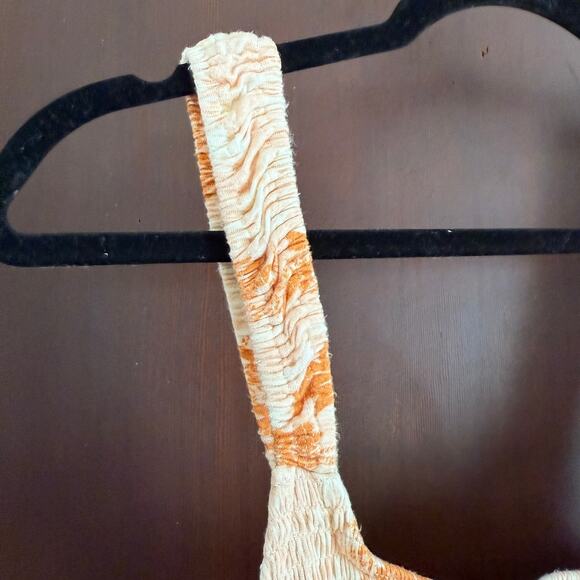 FREE PEOPLE | Intimately Hanna Peach and Pink Floral Smocked Camisole | Medium - Picture 4 of 6